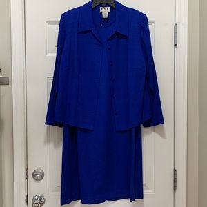 Royal blue size 16W 2piece dress suit